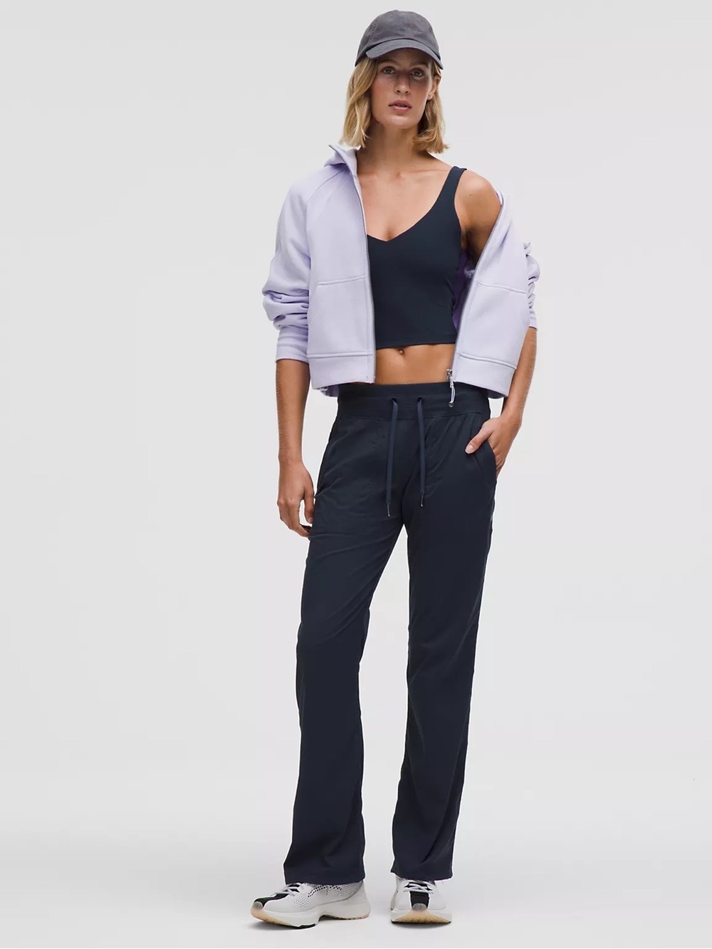 Lululemon Dance Studio Mid rise Drawstring Pant Navy size 4